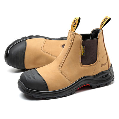 Buy Genuine Leather Construction Safety Shoes Steel Toe S3 Safety Boots For Welding online manufacture
