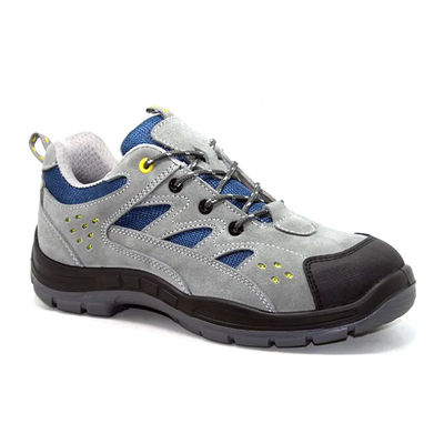 Buy Breathable Factory Safety Shoes Lightweight Cow Suede Leather Shoes Slip Resistant online manufacture