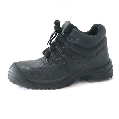 Buy Black Genuine Leather Shoes Mesh Upper Steel Toe Work Shoes For Men online manufacture