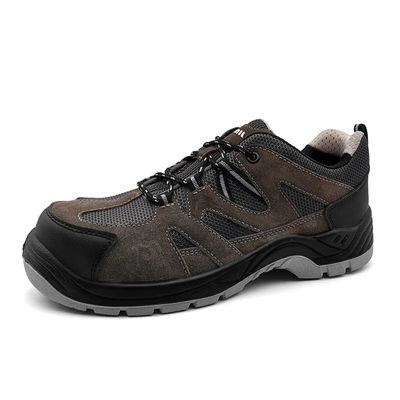 Buy Suede Leather Breathable Mesh Work Shoes Anti Puncture Mens Athletic Slip On Shoes online manufacture