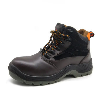 Buy Mens Steel Toe Safety Boots Anti-Static Waterproof Leather Work Boots Black online manufacture