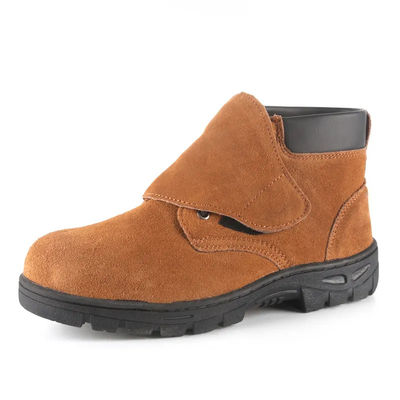 Buy Unisex Welding Safety Shoes Mens Steel Toe Welding Boots Yellow online manufacture