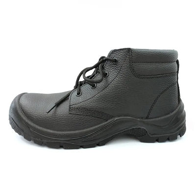 Buy Genuine Leather Industrial Safety Shoes Mens Steel Toe Cap Work Boots online manufacture