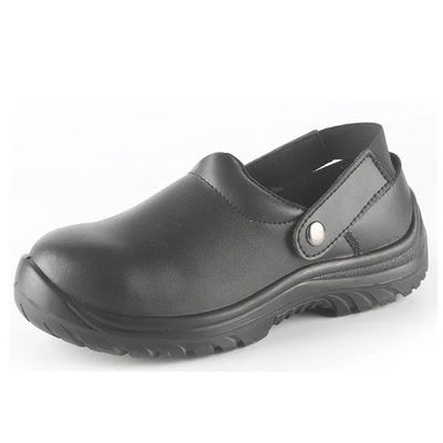 Buy Action Leather Kitchen Safety Shoes Waterproof Steel Toe Slip Resistant Shoes Black online manufacture