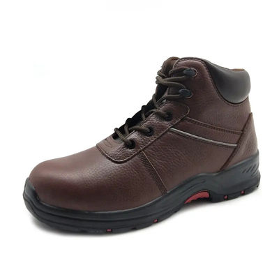 Buy Steel Toe Mine Safety Boots Brown Woodland Industrial Safety Shoes Unisex online manufacture
