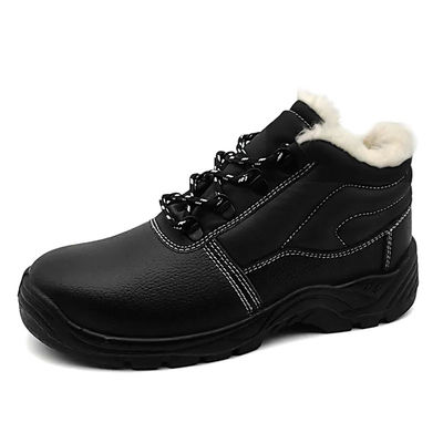 Buy Industrial Winter Safety Shoes Unisex Wool Lined Winter Boots Anti Puncture online manufacture