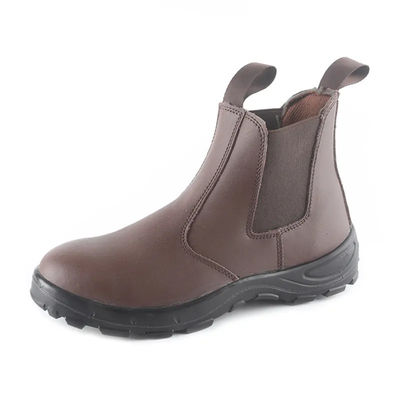Buy Smooth Leather Chelsea Safety Shoes  S3 Waterproof Slip Resistant Steel Toe Boots online manufacture