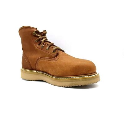 Buy Mens Flat Sole Work Boots High Top Round Toe Steel Toe Boots Vintage British Style online manufacture