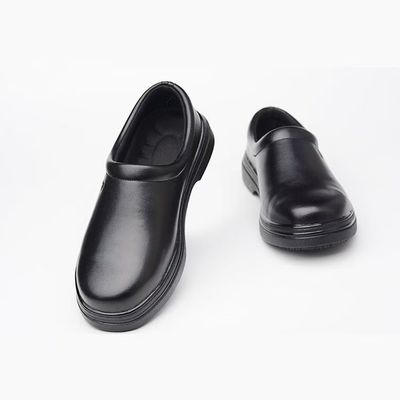 Buy Chef Work Shoes Steel Toe Anti Smash Anti Puncture Casual Leather Shoes online manufacture