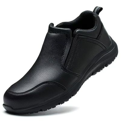 Buy Durable Comfortable Safety Footwear Black Slip Resistant Chef Shoes Anti Puncture online manufacture