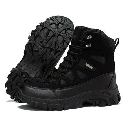 Buy Durable Military Tactical Boots Brown Hiking Combat Boots Breathable online manufacture