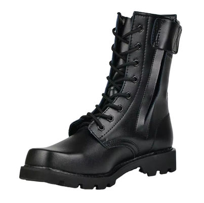 Buy Genuine Leather Military Boots In Black And Durable Design online manufacture