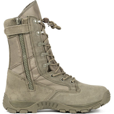 Buy Non-slip Rubber Sole Combat Boots Oxford Cloth Material For Security Work In Green online manufacture