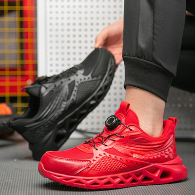Buy TPU Microfiber Flying Knit Industrial Safety Shoes With EVA Sole Kevlar Mid Sole Steel Toe Anti-stab And Anti-smash online manufacture