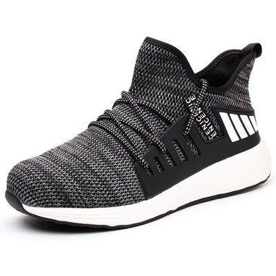 Stylish / Lightweight Steel Toe Sneakers Comfortable Slip Resistant Shoes