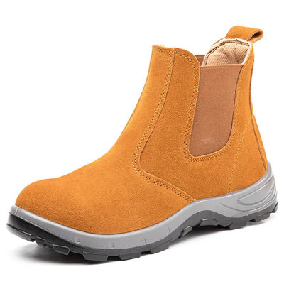 Non Slip Welding Safety Shoes Durable Leather Safety Shoes For Men