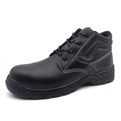 Black Microfiber Leather shoes S1 Leather Composite Toe Shoes Lightweight