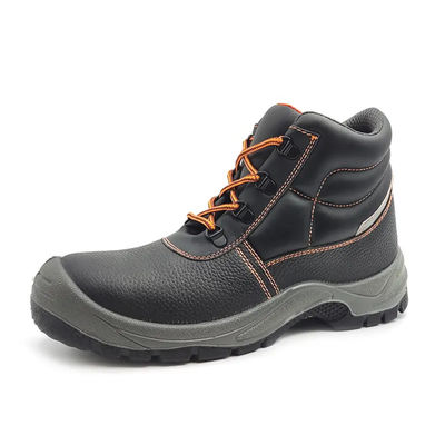 Anti Impact Industrial Safety Boots S1P / S3 Black Leather Work Boots
