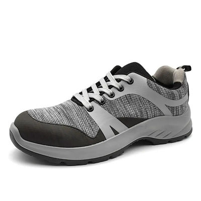 Breathable Sports Fashion Steel Toe Shoes Anti Impact Fly Knit Shoes Fly Knitting