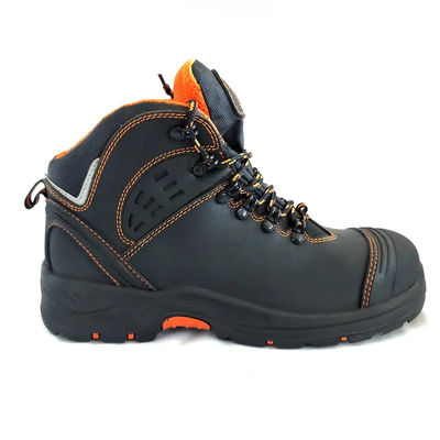 Nubuck Leather S3 Safety Footwear For Men Waterproof Ankle Boots