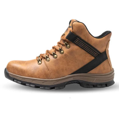 Nubuck Leather Industrial Safety Shoes Steel Toe Cap Shoes For Men