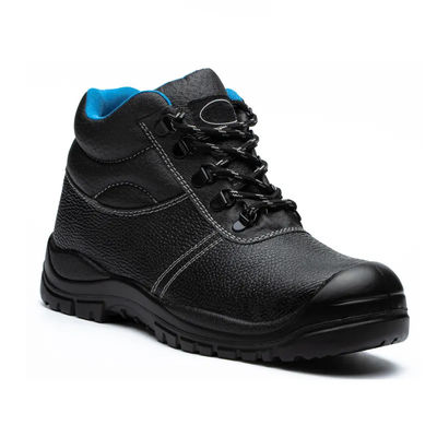 ​Sturdy Leather Safety Shoes For Womens Steel Toe Slip Resistant Boots Anti Static