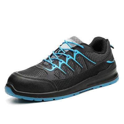 Industrial Comfortable Safety Shoes Breathable Lightweight Outdoor Shoes Black