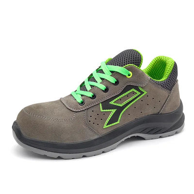 Grey Comfortable Safety Shoes Anti Puncture Sport Steel Toe Shoes Industrial