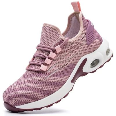 Anti Puncture / Smashing Safety Shoes For Women Steel Toe Cap Trainers