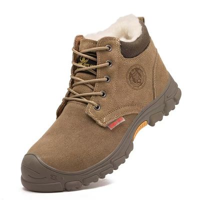 Winter Insulated Steel Toe Work Shoes Anti Slip Wear Resistant Safety Footwear
