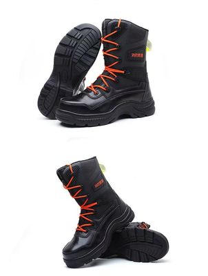Waterproof Firefighter Rescue Boots Anti Puncture Oil Resistant Safety Boots