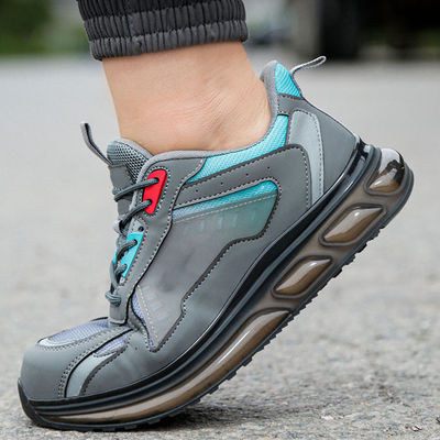 Microfiber Leather Work TPU Air-cushion Industrial Safety Shoes