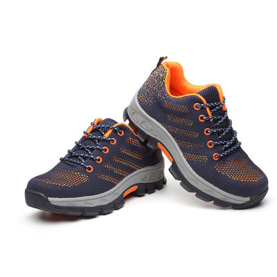 Flying Weave Practical Work Shoes Comfortable Safety Shoes Men'S Work Boots Anti Smashing