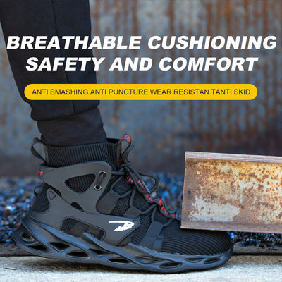 OEM Flying Weaving Comfortable Safety Shoes For Ladies