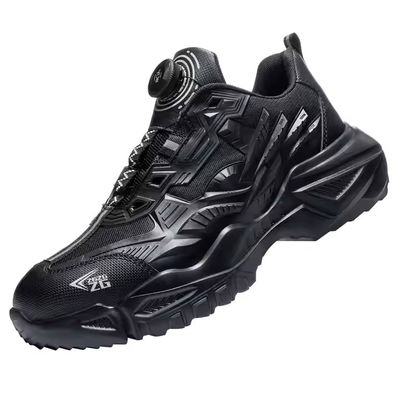 Industrial Safety Shoes BOA Rotating Button Work Shoes  EVA Sole TPU Flying Knit Shoes Kevlar Mid Sole Anti-stab Steel Toe Anti-smash