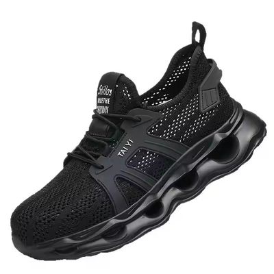 Plastic Toe Anti-Smashing Men's Electrical Safety Shoes With EVA Sole And Kevlar Anti-Stab 6kv Insulated
