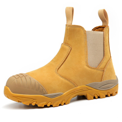 OEM Microfiber Leather Safety Boots  Steel Toe Kevlar Safety Shoes EVA Sole Work Shoes Security Work Boots