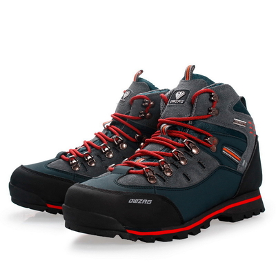 Red Desert Hiking Mountaineering Blue Artificial Leather Boots Running Shoes For Men And Women